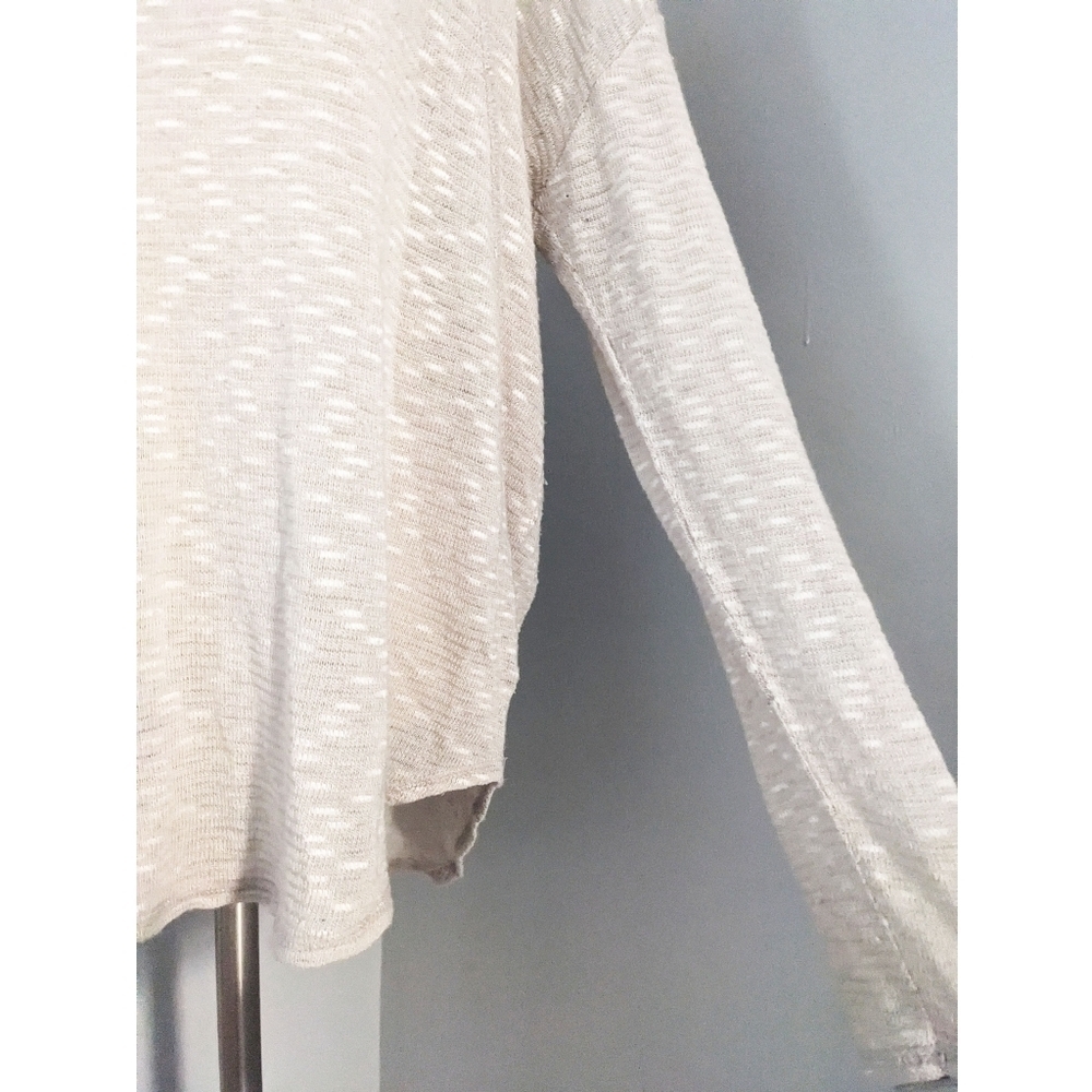 DKNY Jeans Cowl Neck Tunic Sweater Beige Large - Picture 4 of 5